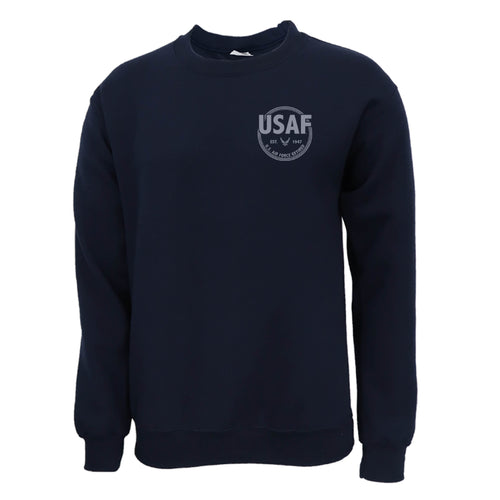 Air Force Retired Left Chest Crewneck