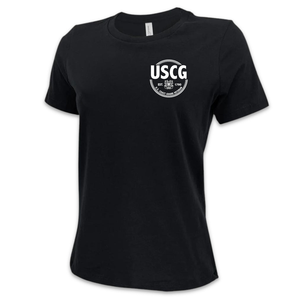 Coast Guard Veteran Ladies T-Shirt