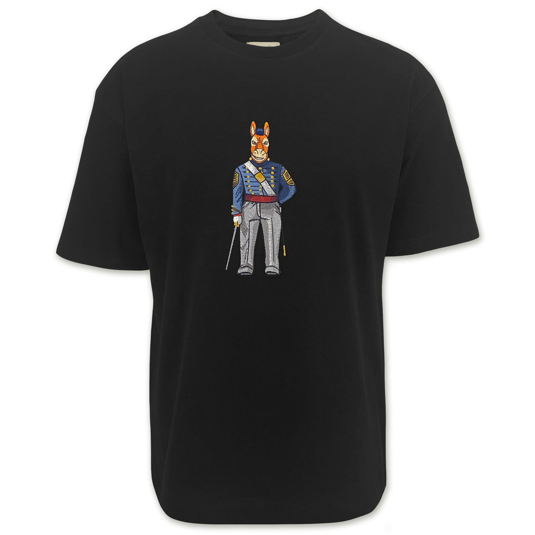 USMA Embroidered Crew Dog Original Tee (Black)
