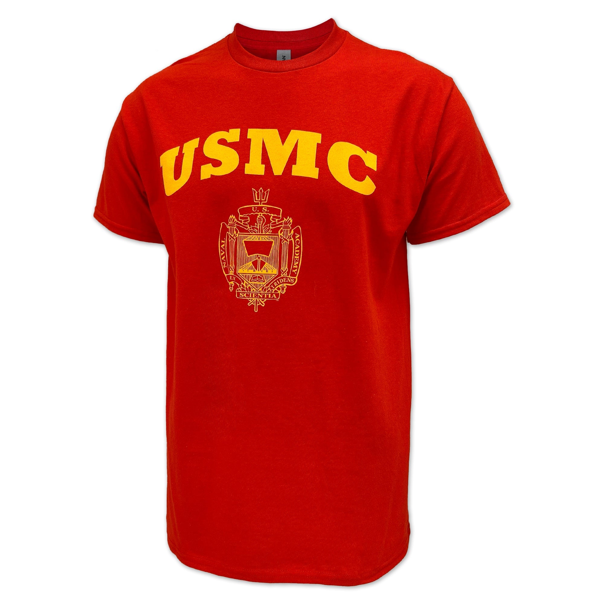 USMC Naval Academy Crest T-Shirt (Red)