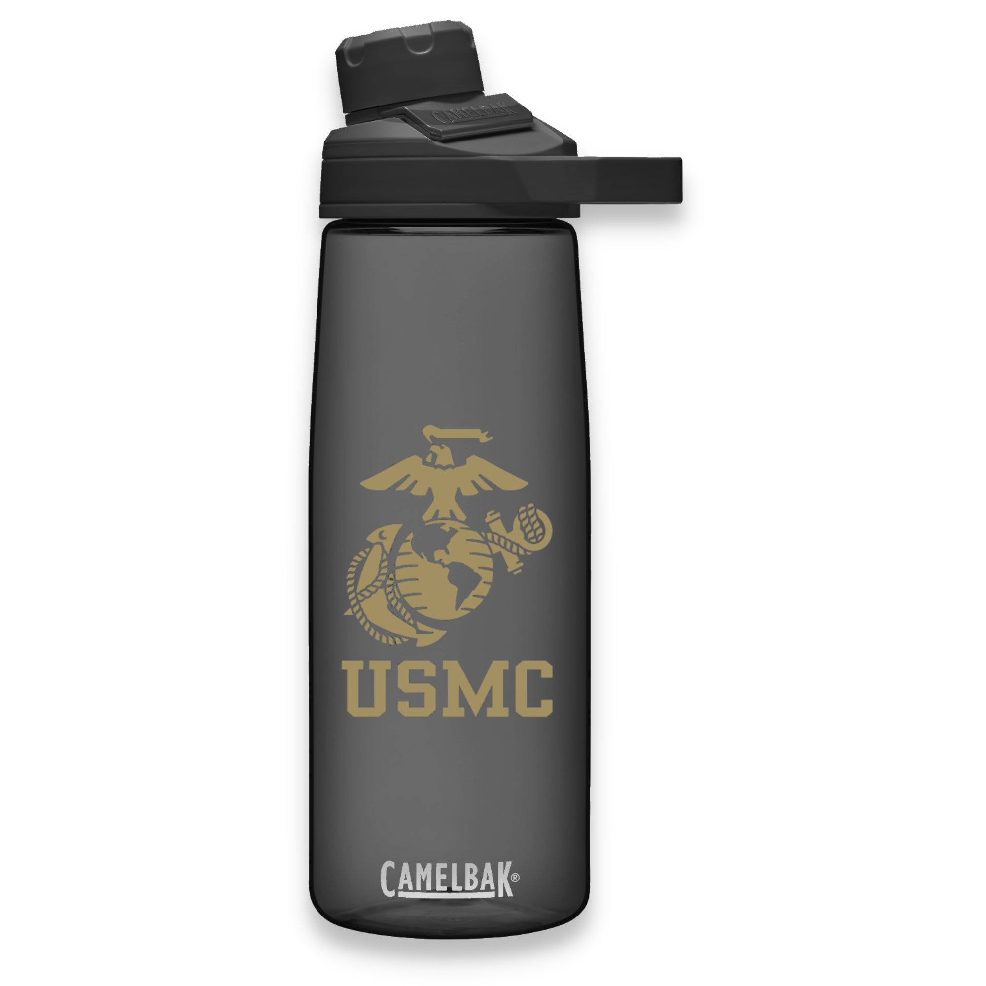 USMC EGA Camelbak Chute Water Bottle (Charcoal)