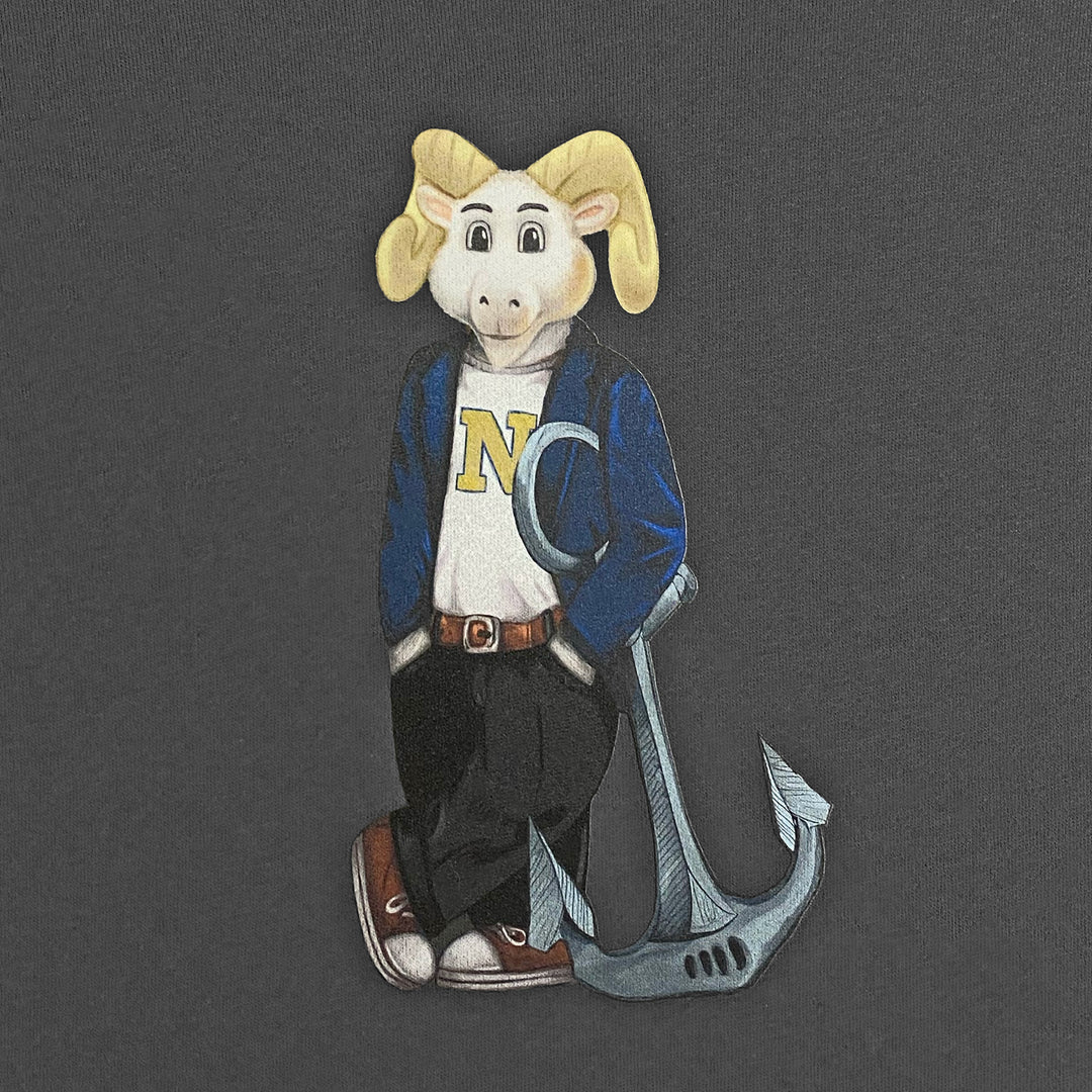 USNA Crew Dog Original Hood (Charcoal)