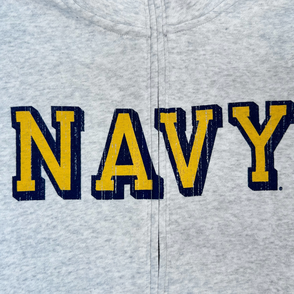 Navy Ladies Under Armour Distressed Fleece Full Zip (Grey)