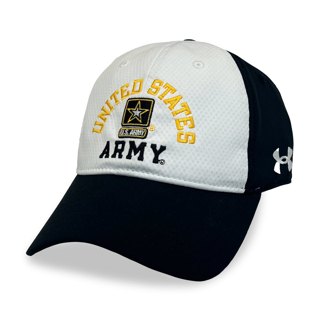 United States Army Under Armour Zone Adjustable Hat (White)