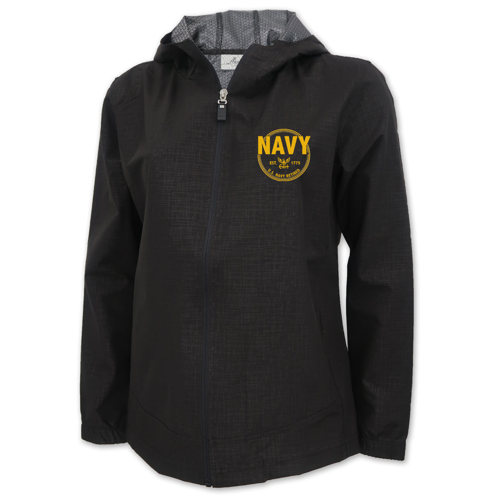 Navy Ladies Retired Wind Jacket (Black)