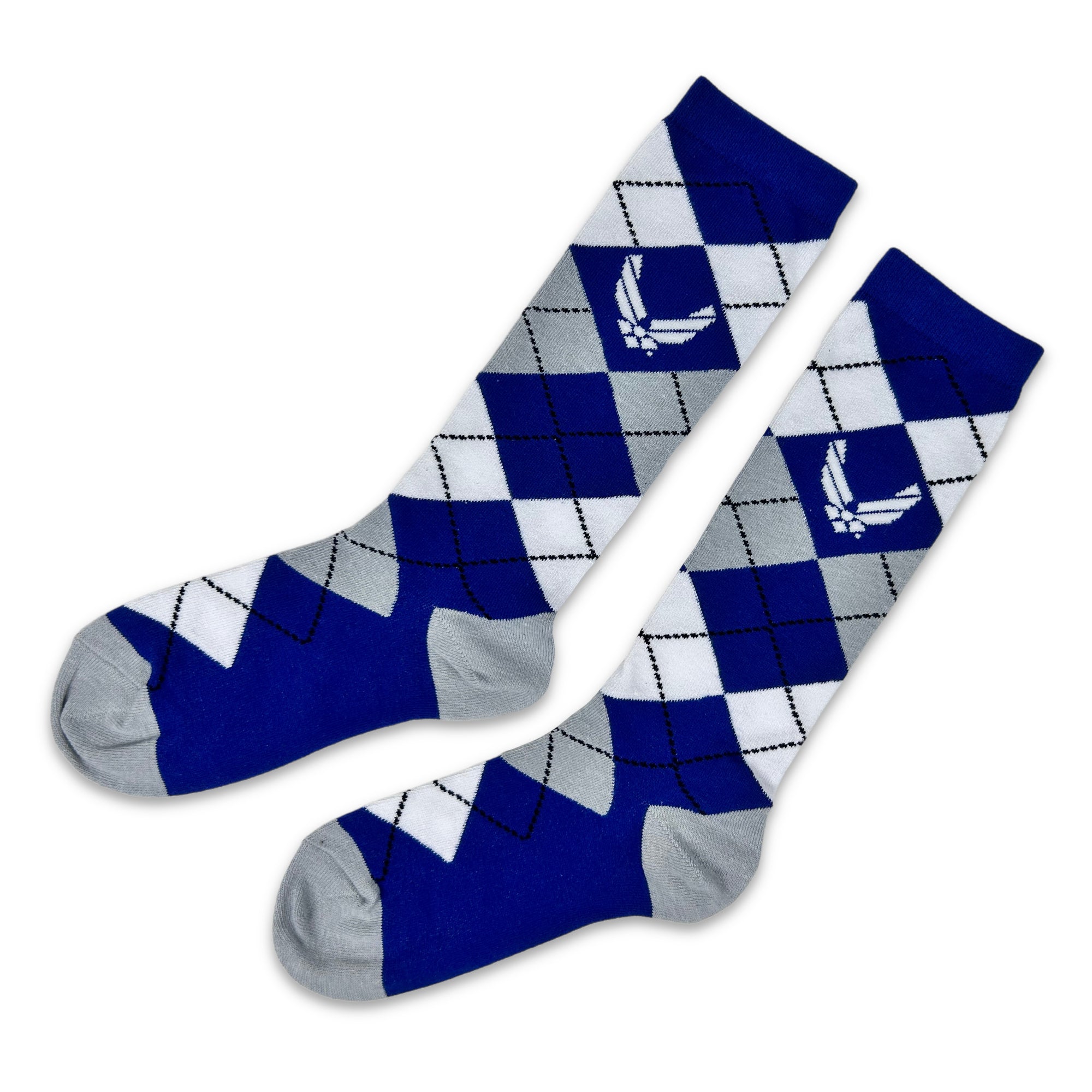 Air Force Wings Dress Argyle Socks