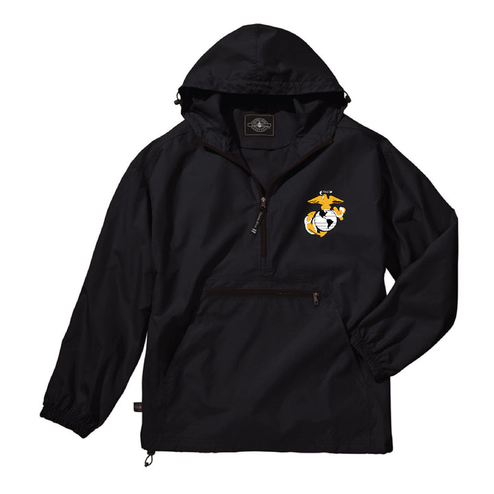 Marines EGA Youth Pack-N-Go Pullover (Black)