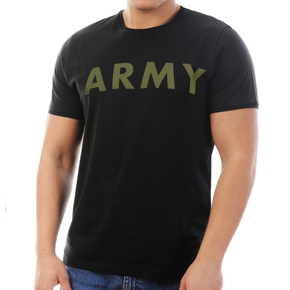 ARMY LOGO CORE T-SHIRT (BLACK/OD GREEN) 2