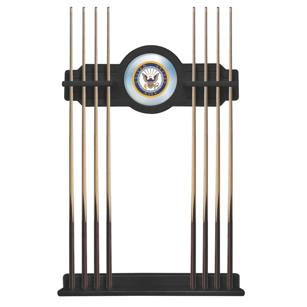 Navy Eagle Solid Wood Cue Rack