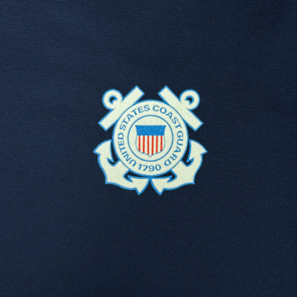 Coast Guard Under Armour Left Chest Seal Armour Fleece Hood (Navy)