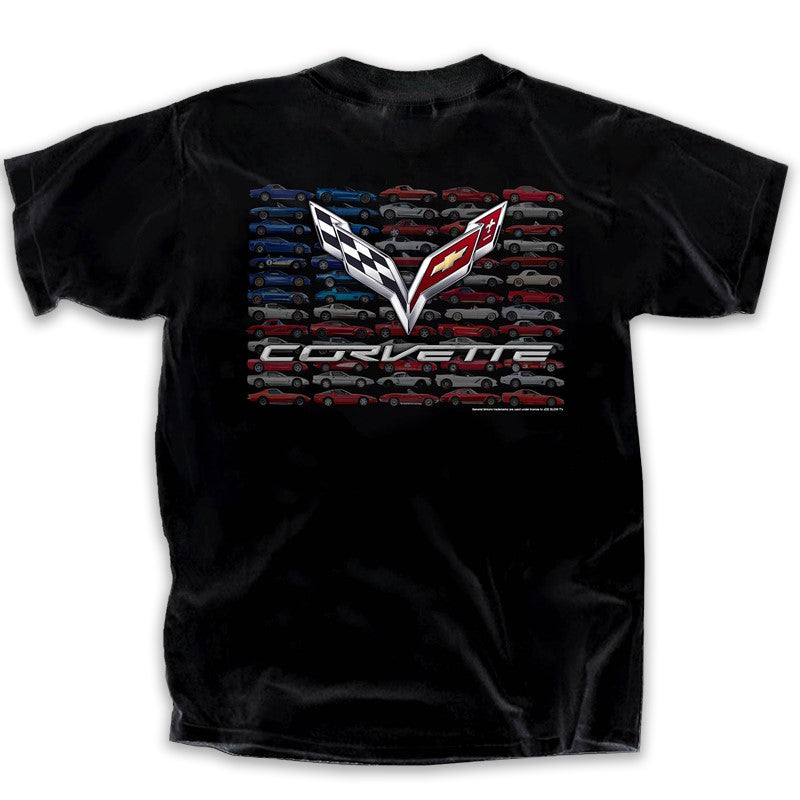 Corvette Flag T-Shirt (Black)