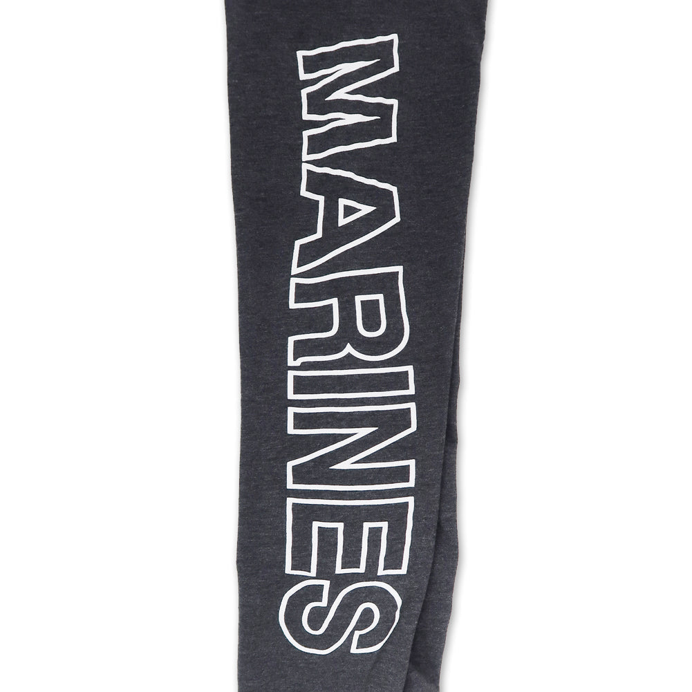 MARINES LADIES LOVE 'EM LONGER LEGGINGS (CHARCOAL) 2