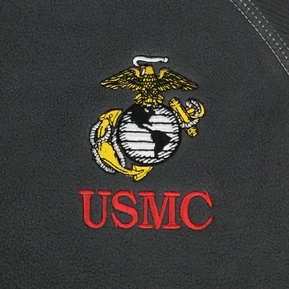 Marines Corduroy Bonded Fleece (Charcoal)