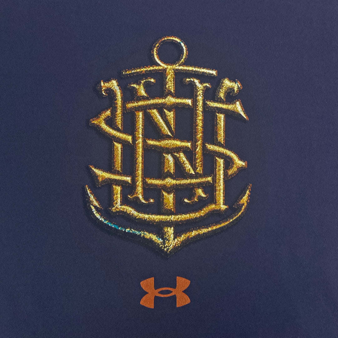 Navy Under Armour 2025 Rivalry Navy Anchor Tech LS T-Shirt (Navy)