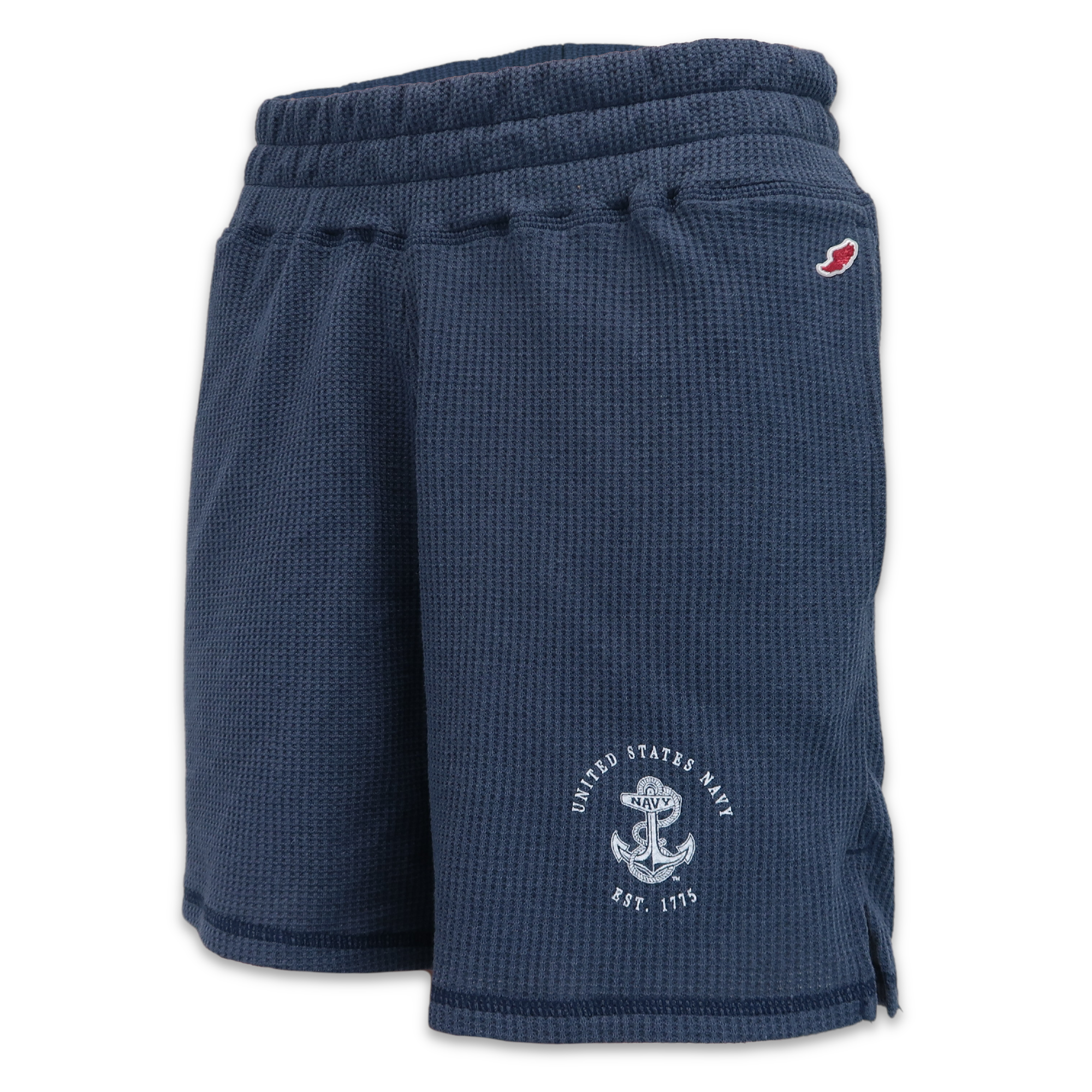 Navy Ladies Waffle Short (Navy)