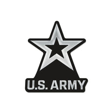 Load image into Gallery viewer, Army Star Acrylic Auto Emblem (Silver)
