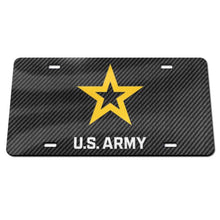 Load image into Gallery viewer, U.S. Army Acrylic License Plate (Black)