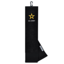 Load image into Gallery viewer, U.S. Army Star Face/Club Golf Towel (Black)