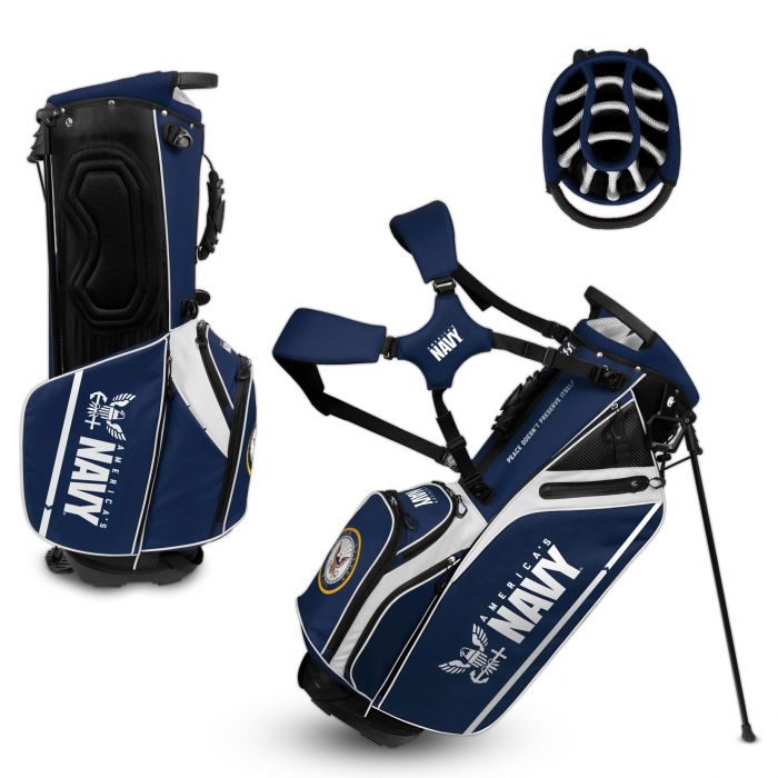 U.S Navy Golf Bag Caddy (Navy/White)*