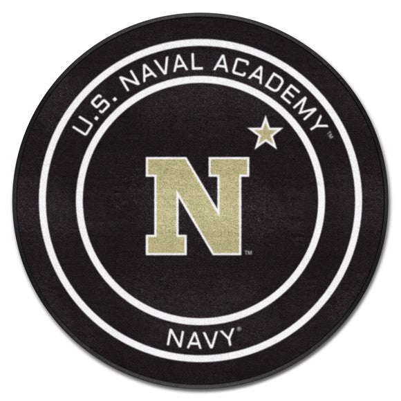 Navy Puck Mat