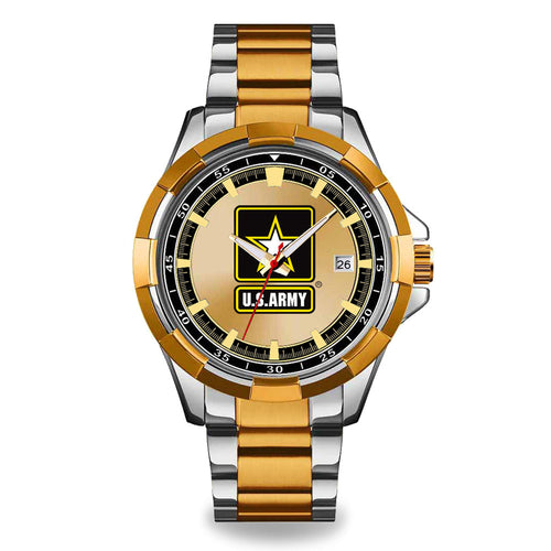 Army Star Two Tone Watch (silver/gold)
