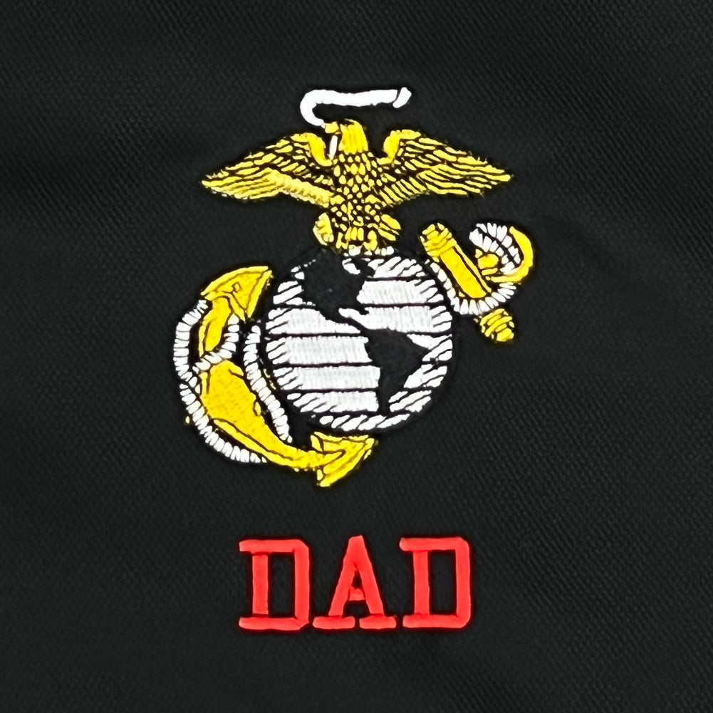 Marines Dad 1/4 Zip (Black)