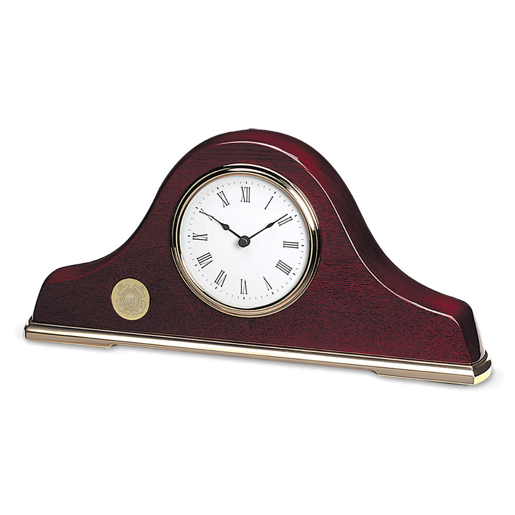 Coast Guard Seal Napoleon III Mantle Clock (Gold)