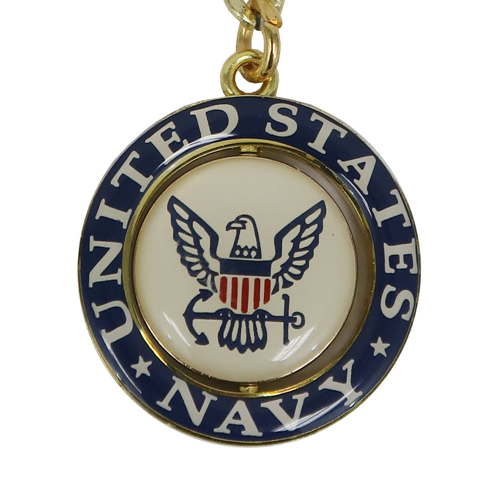 Navy Eagle Spinner Keychain (Navy)