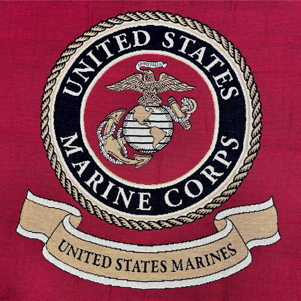 Marines Knit Blanket (Black)