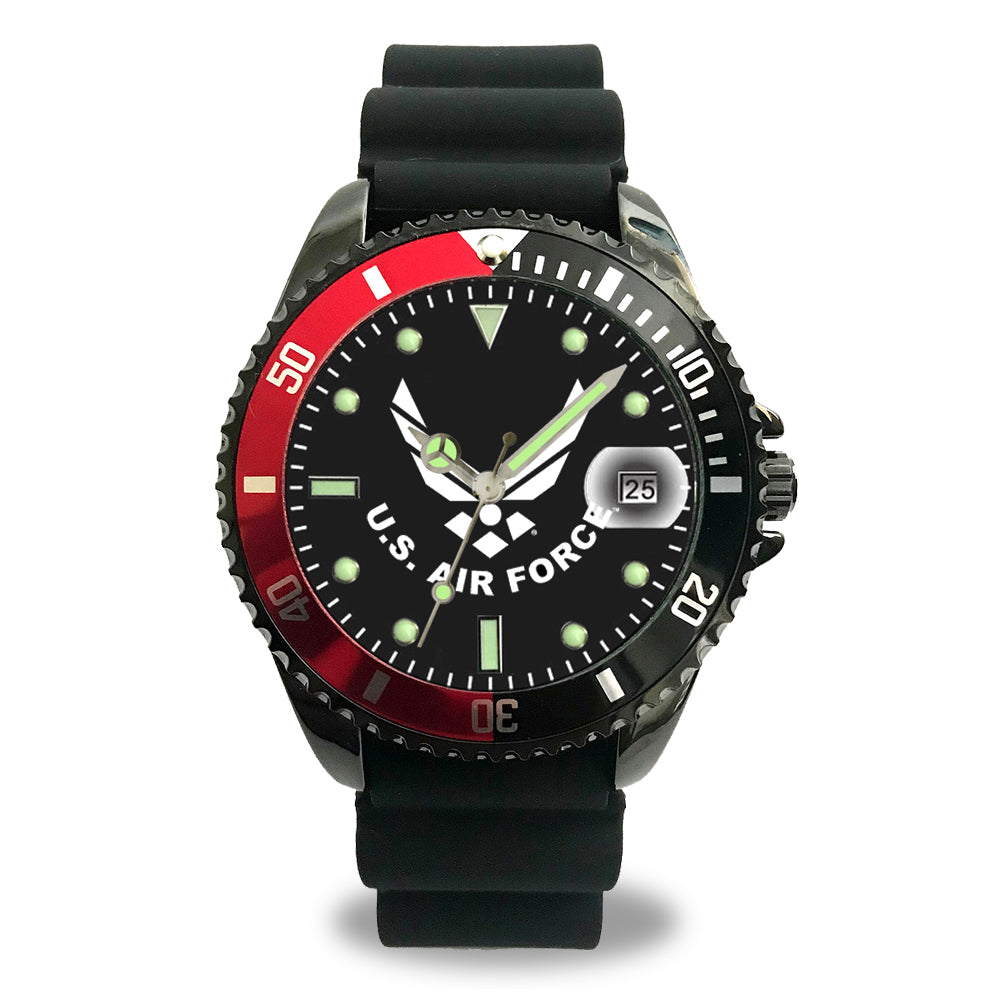 Aqua Force 50-002 Black and White Jumbo Display Digital Watch