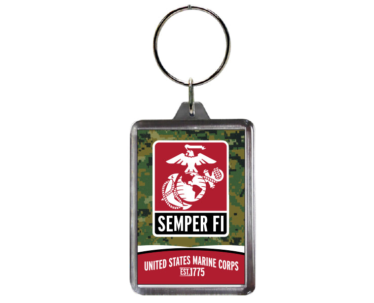 Marines Semper Fi Key Chain (Camo)