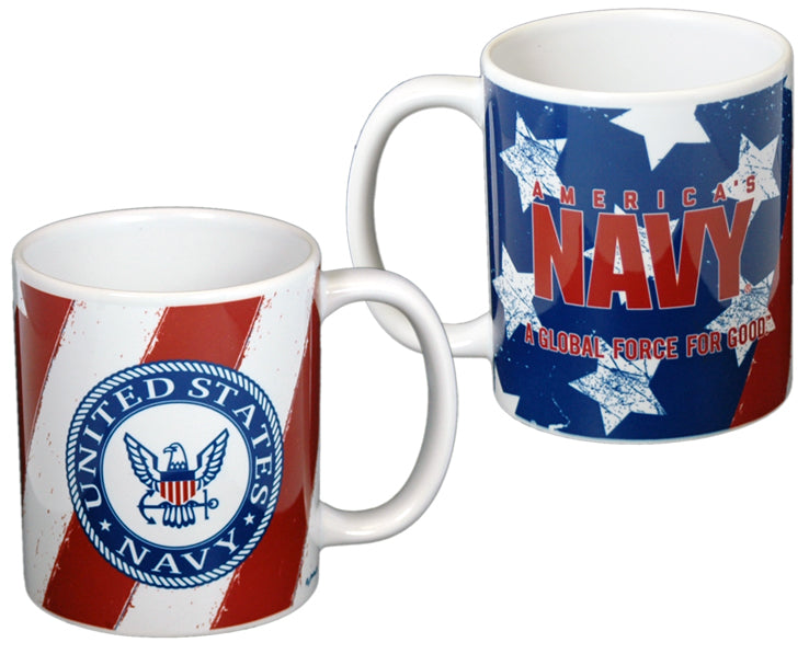 United States Navy Distressed Ceramic Mug