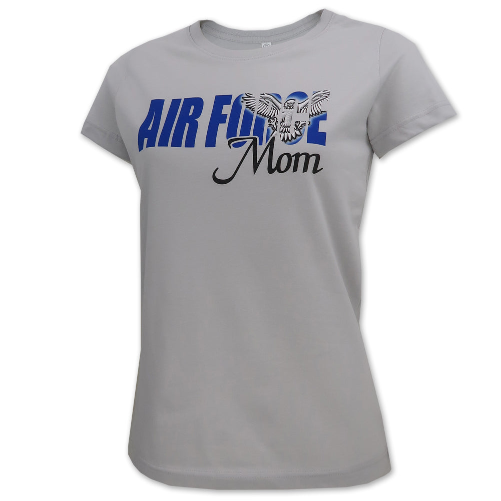 Air Force Ladies Eagle Mom T-Shirt (Silver)
