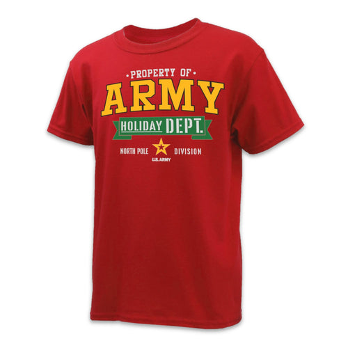 Army Holiday Department Youth T-Shirt (Red)
