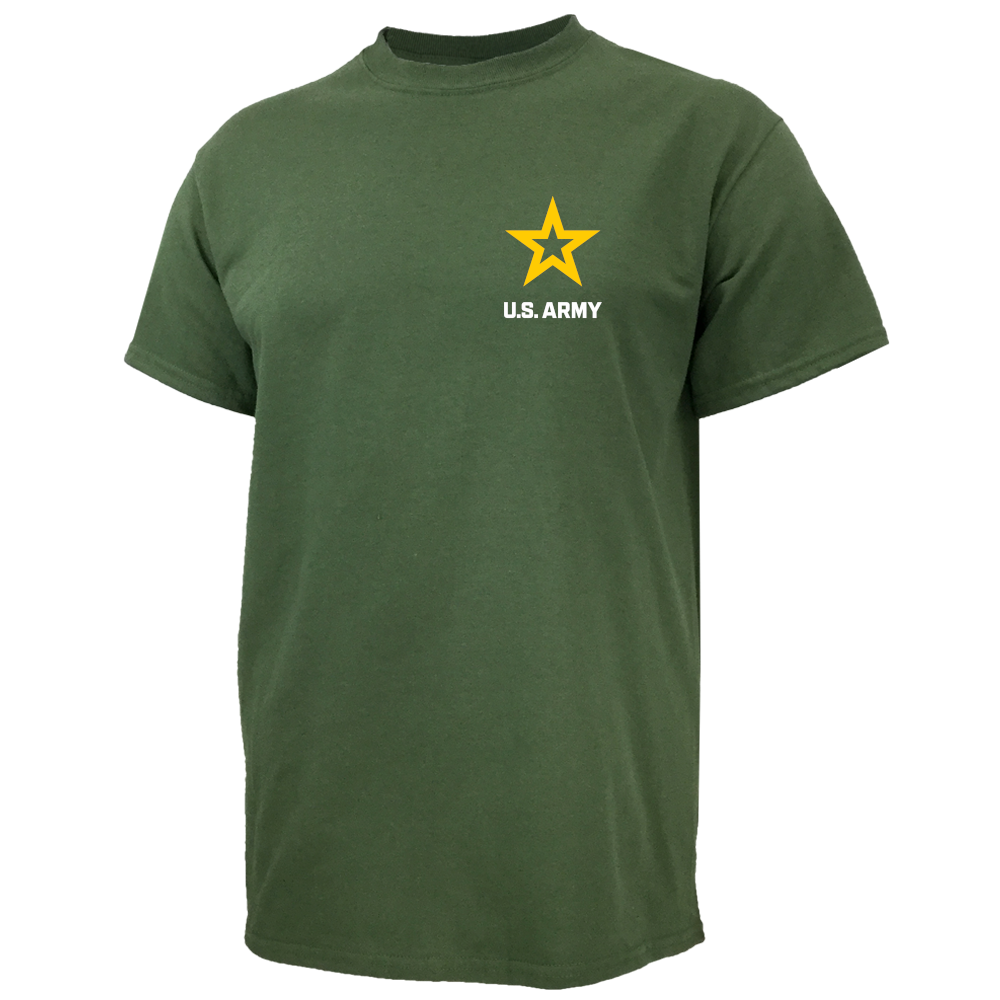 Army Star Left Chest USA Made T-Shirt