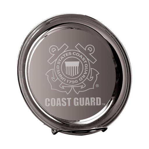Coast Guard Seal 10" Silver Plated Commemorative Tray