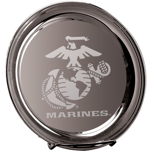 Marines EGA 12" Silver Plated Commemorative Tray