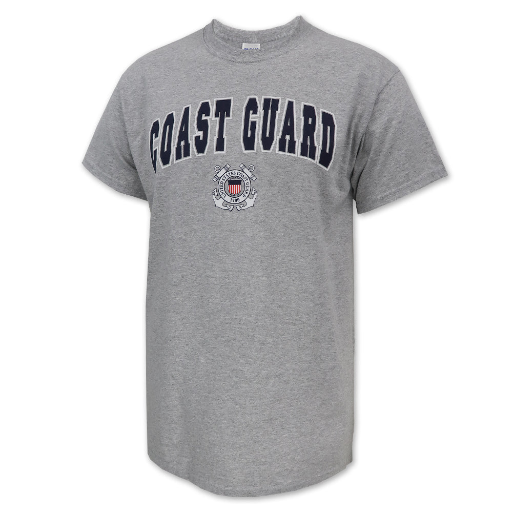 Coast Guard Arch Seal T-Shirt (Grey)
