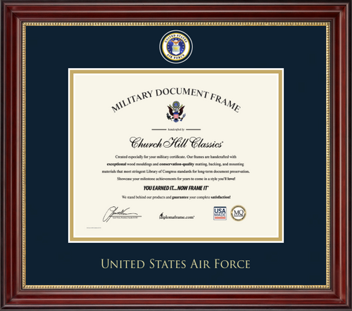 U.S. Air Force Masterpiece Medallion Certificate Frame (Horizontal)