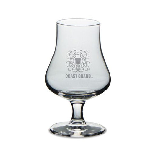 Coast Guard Seal 6.5oz Classic Whiskey Glass