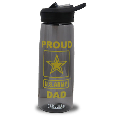 Proud Army Dad Camelbak Water Bottle (Charcoal)