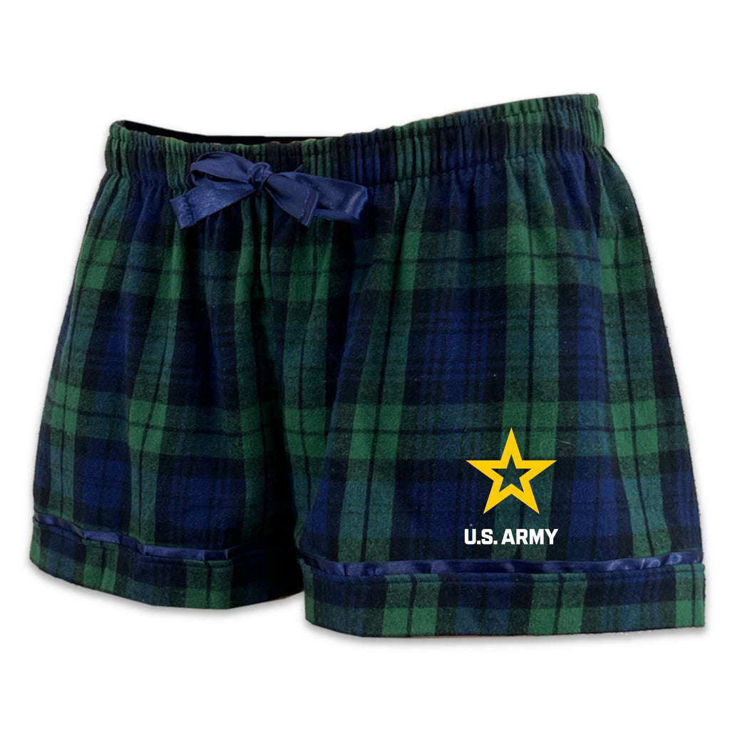 Army Star Ladies Flannel Shorts (Blackwatch)