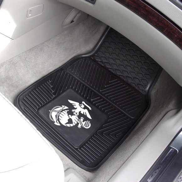 U.S. Marines 2-pc Vinyl Car Mat Set