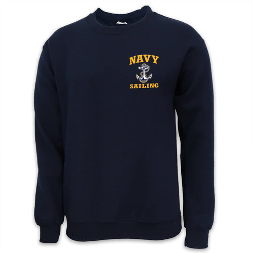 Navy Anchor Sailing Crewneck