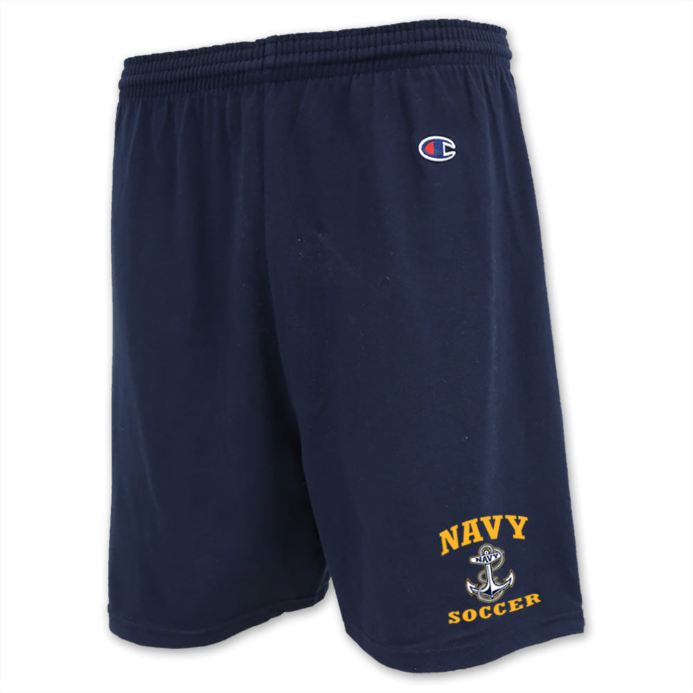 Navy Anchor Soccer Cotton Short
