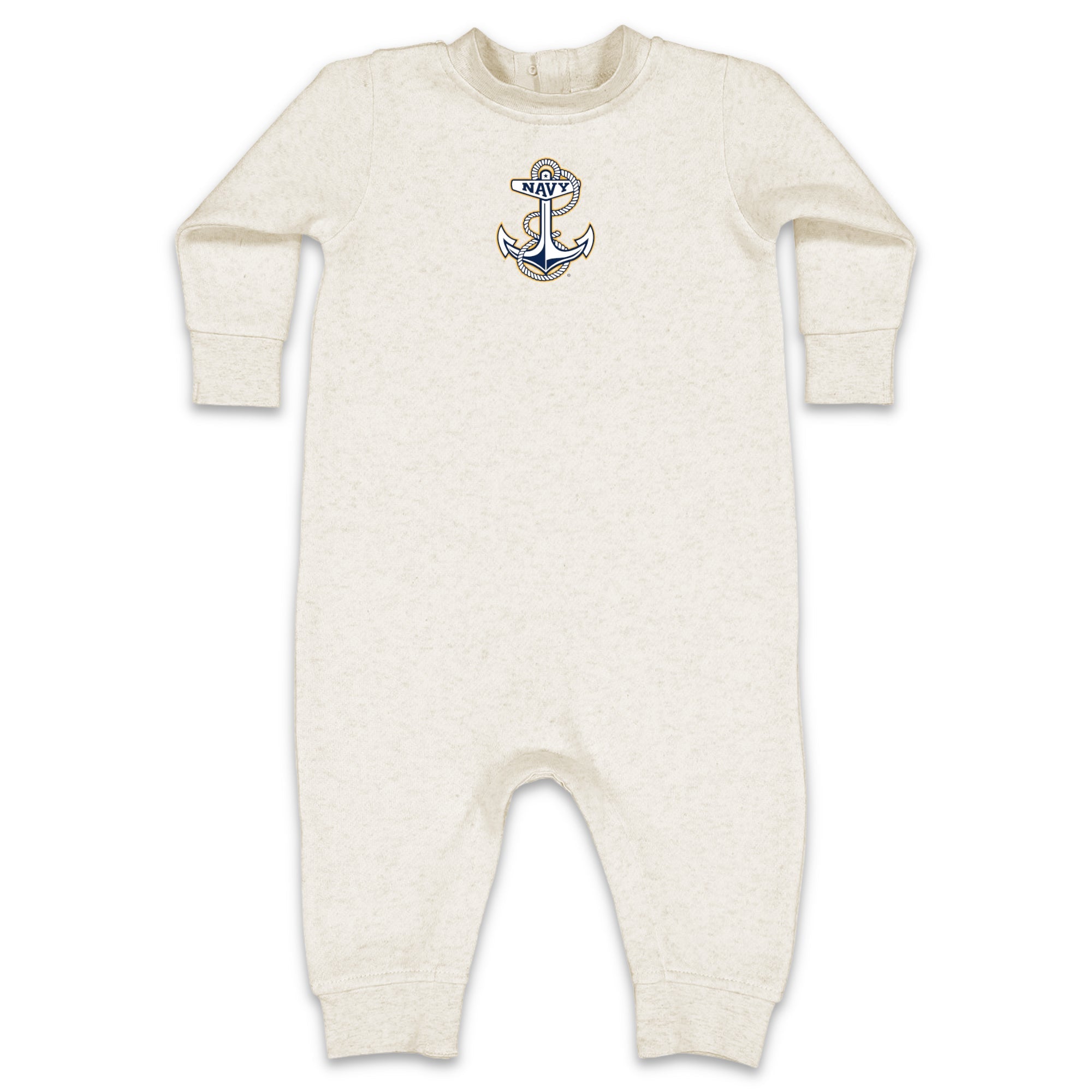 Navy Anchor Infant Fleece