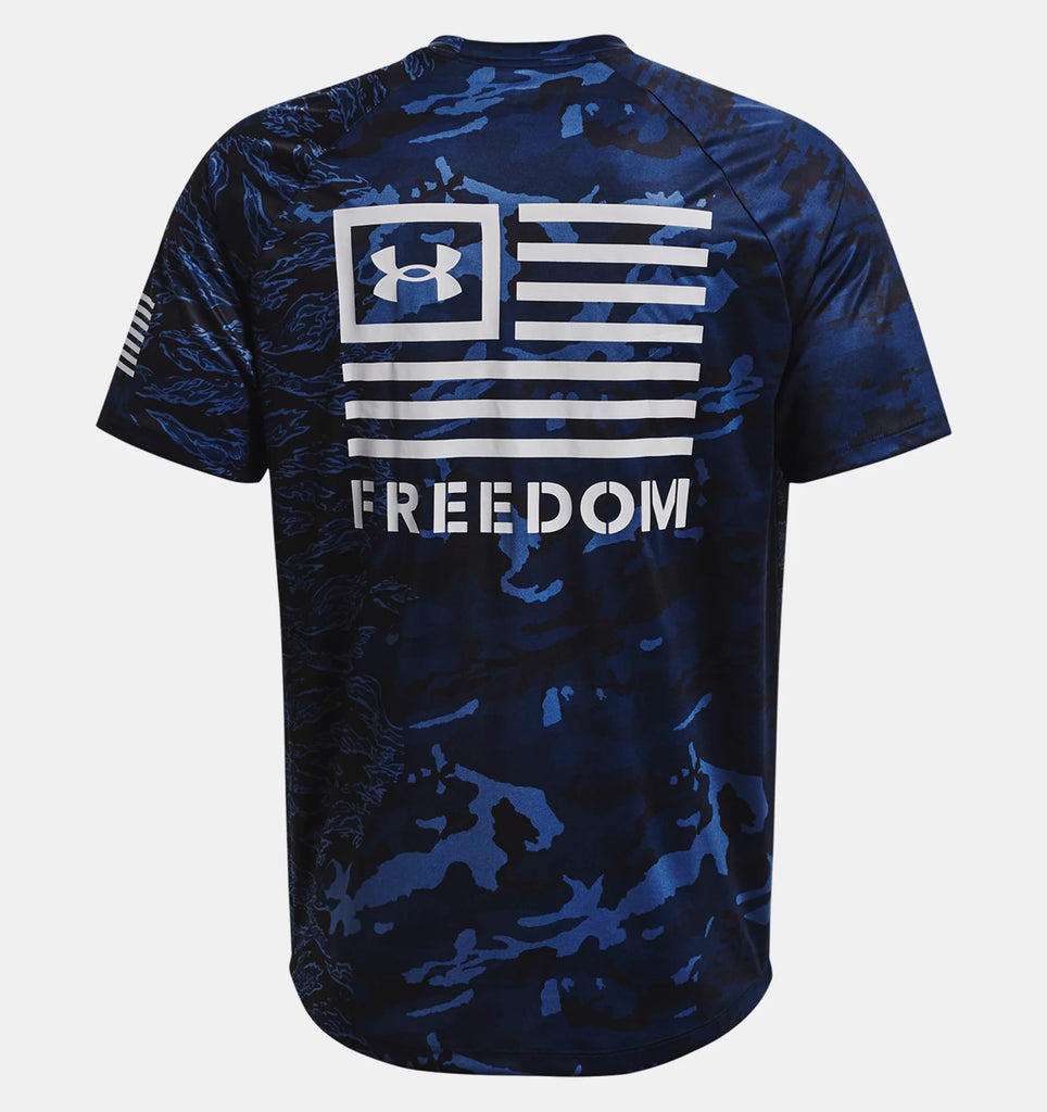 Under Armour Freedom Tech SS Camo T-Shirt (Navy)