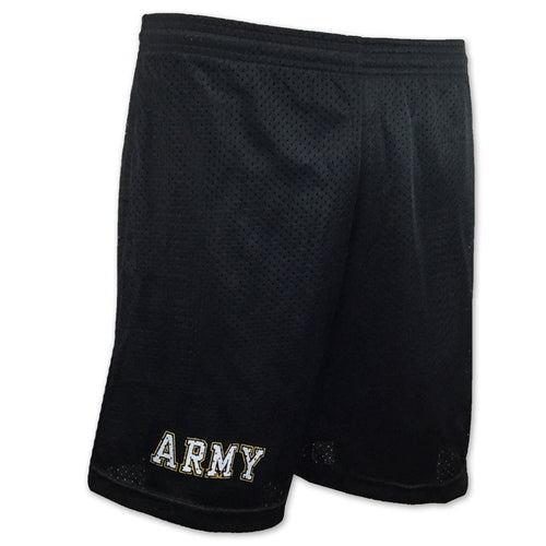 Army Athletic Pocket Mesh Shorts (Black)
