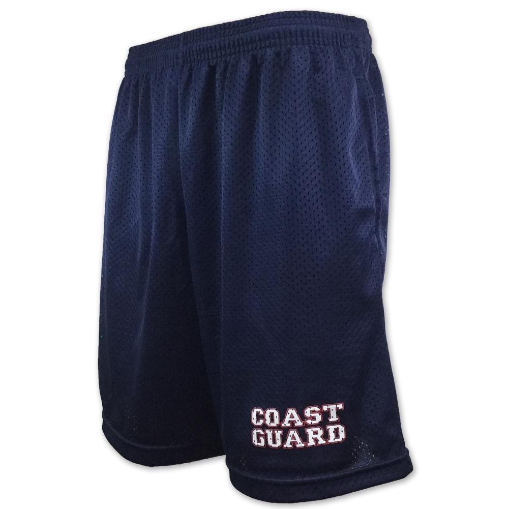 Coast Guard Athletic Pocket Mesh Shorts (Navy)