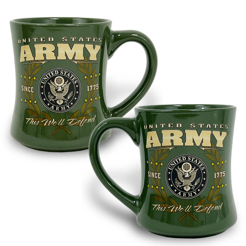 United States Army This We'll Defend Mug (OD Green)